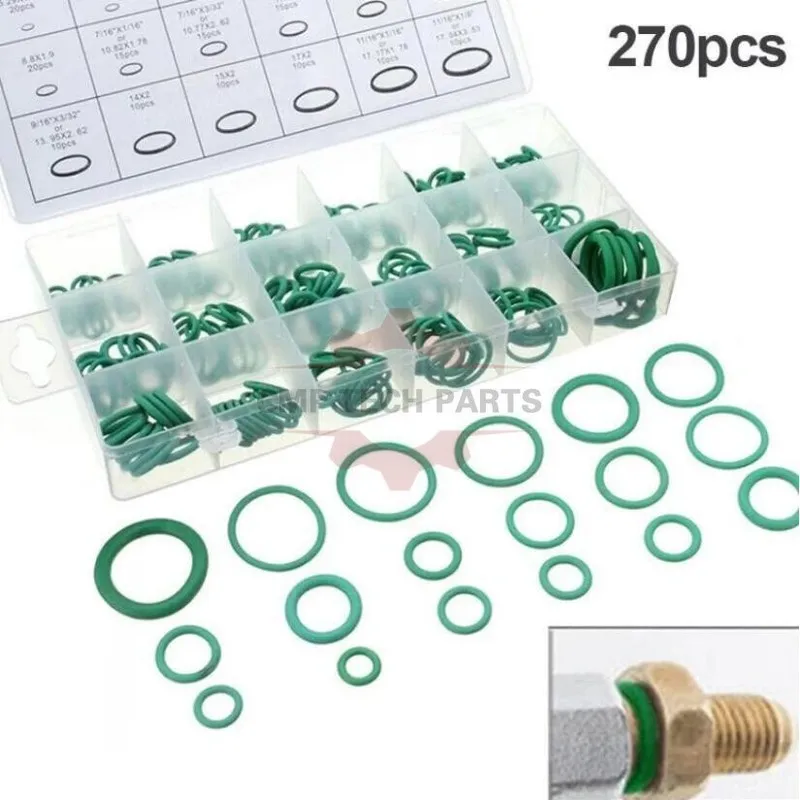 Green O Rings 270PCS Seal Gasket Washer O Ring Assortment Set Kit Replacement O-Ring Kit Grommets Heavy Duty Professional
Green O Rings 270PCS Seal Gasket Washer O Ring Assortment Set Kit Replacement O-Ring Kit Grommets Heavy Duty Professional
