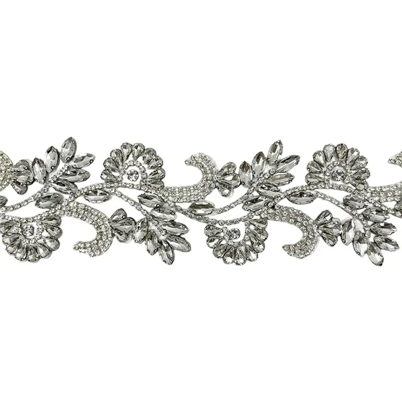 (1Yards) Sparkling 3D Hot Fix Silver Rhinestone Trimming For Clothing Accessories WRP-138 Eco-Friendly
(1Yards) Sparkling 3D Hot Fix Silver Rhinestone Trimming For Clothing Accessories WRP-138 Eco-Friendly