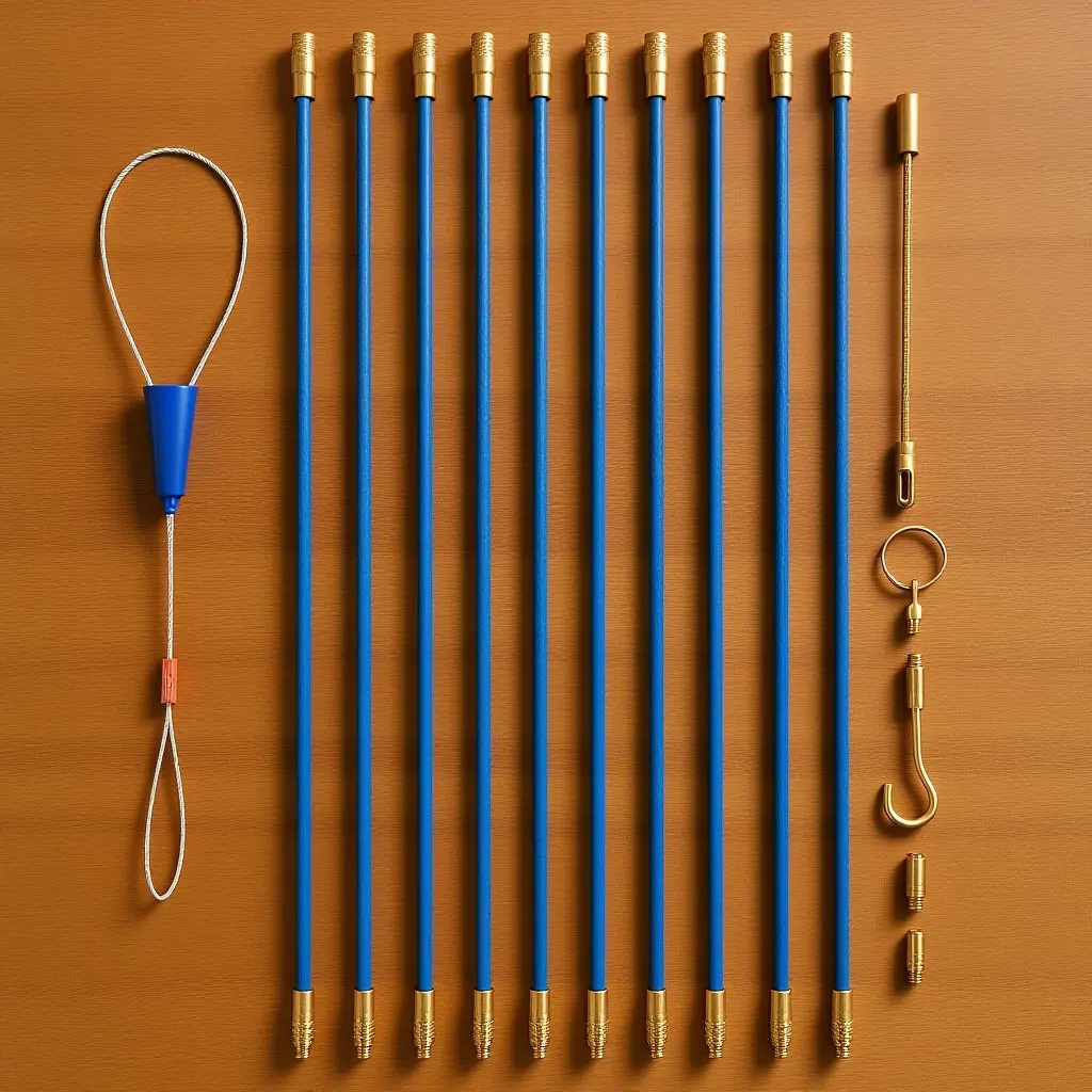 1 Set Fiberglass Fish Tape Cable Puller Wire Fishing Tool for Electrical Coaxial Conduit Installation Portable Electrician Kit
1 Set Fiberglass Fish Tape Cable Puller Wire Fishing Tool for Electrical Coaxial Conduit Installation Portable Electrician Kit