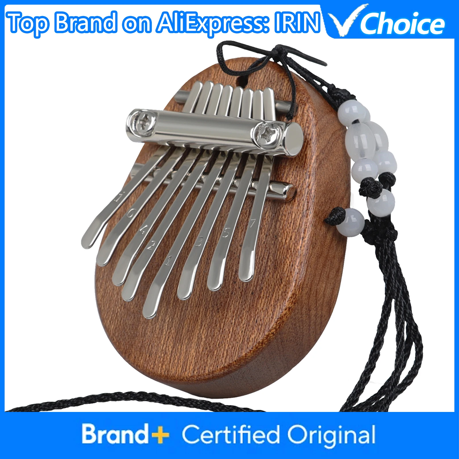 IRIN 8-Key Kalimba Mini Thumb Piano Mahogany Wooden Body Portable Finger Harp Beginner Kids Gift Keyboard Musical Instrument
IRIN 8-Key Kalimba Mini Thumb Piano Mahogany Wooden Body Portable Finger Harp Beginner Kids Gift Keyboard Musical Instrument
