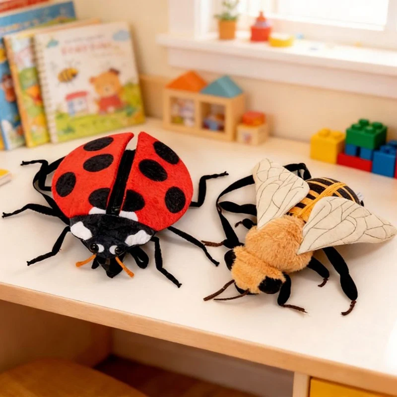 Cute Insect Plush Backpack Simulation Ladybug Bee Shape Stuffed Bag Adjustable Strap Zipper Storage Cartoon School Bag for gifts
Cute Insect Plush Backpack Simulation Ladybug Bee Shape Stuffed Bag Adjustable Strap Zipper Storage Cartoon School Bag for gifts