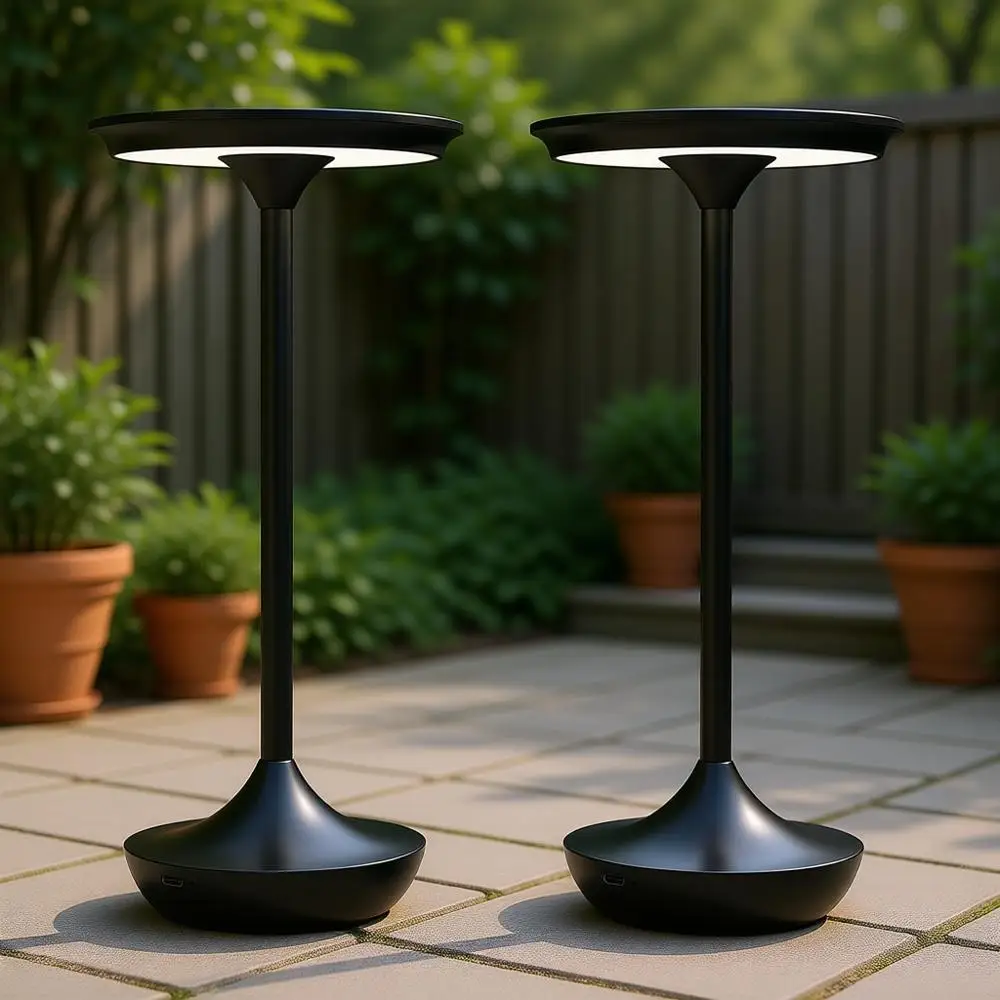 2-Pack LED Rechargeable Cordless Table Lamps, Portable Outdoor 6000mAh Battery Operated, Touch Control 3 Color Dimmable, Waterpr
2-Pack LED Rechargeable Cordless Table Lamps, Portable Outdoor 6000mAh Battery Operated, Touch Control 3 Color Dimmable, Waterpr