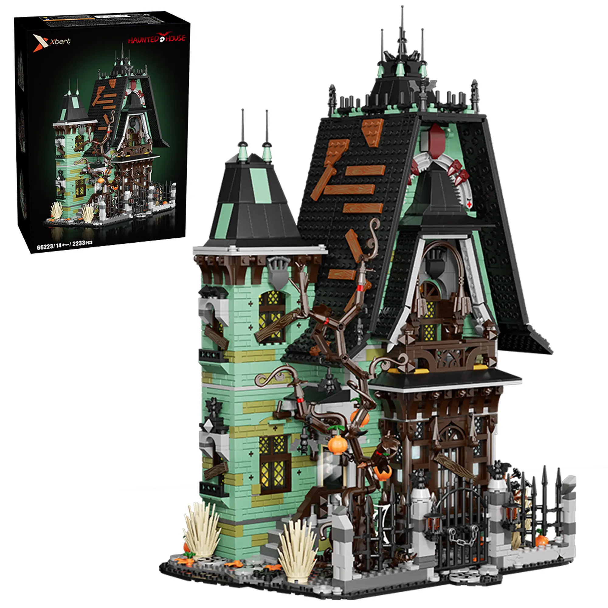 Gothic Haunted House Building Blocks Halloween Spooky Mansion Model with LED Light Construction Brick Toy Gift for Adults
Gothic Haunted House Building Blocks Halloween Spooky Mansion Model with LED Light Construction Brick Toy Gift for Adults