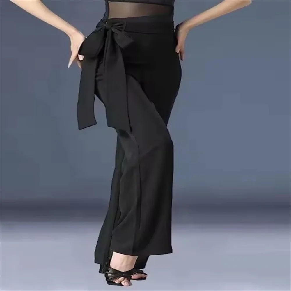 New High Waist Latin Dance Pants Women 4XL big size black Dance Pants Clothes Modern Friendship Dancing Pants Straight Wide Leg
New High Waist Latin Dance Pants Women 4XL big size black Dance Pants Clothes Modern Friendship Dancing Pants Straight Wide Leg