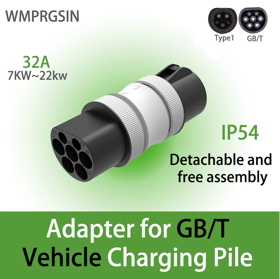 New Electric Vehicle Charging Connector Type 1 J1772 to GB/T EV Adapter Type 2 to GBT EVSE Charger Type1 to GBT EV Adaptor
New Electric Vehicle Charging Connector Type 1 J1772 to GB/T EV Adapter Type 2 to GBT EVSE Charger Type1 to GBT EV Adaptor
