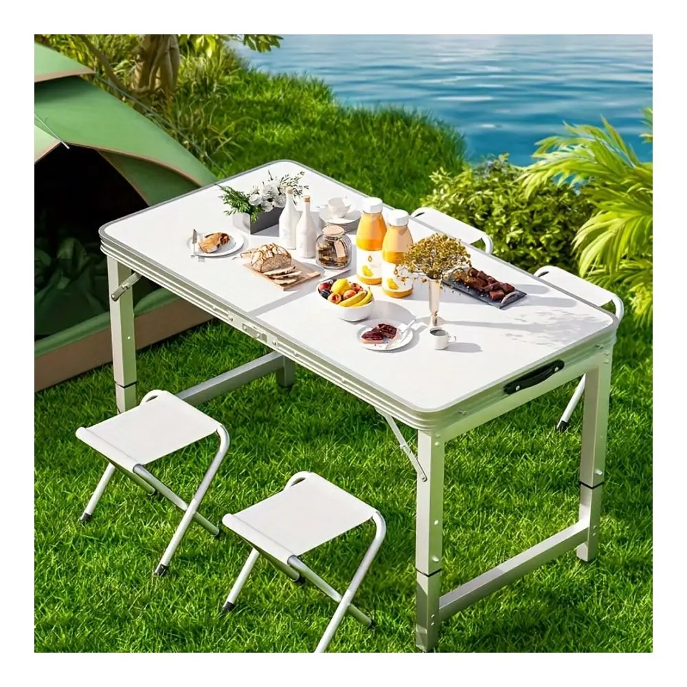 Folding Table,Lightweight Portable Compact Metal Camp Table,Adjustable Height With Carrying Handle Suitable For Camping, Tailga
Folding Table,Lightweight Portable Compact Metal Camp Table,Adjustable Height With Carrying Handle Suitable For Camping, Tailga