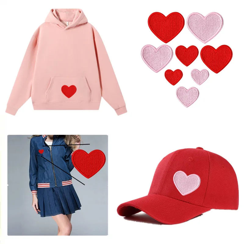 Cartoon Red and Pink Love Heart Sew/Iron-on Embroidered Fabric Patch for DIY Clothes Bag Coats T-shirt Car Hat Socks Phone Cases
Cartoon Red and Pink Love Heart Sew/Iron-on Embroidered Fabric Patch for DIY Clothes Bag Coats T-shirt Car Hat Socks Phone Cases