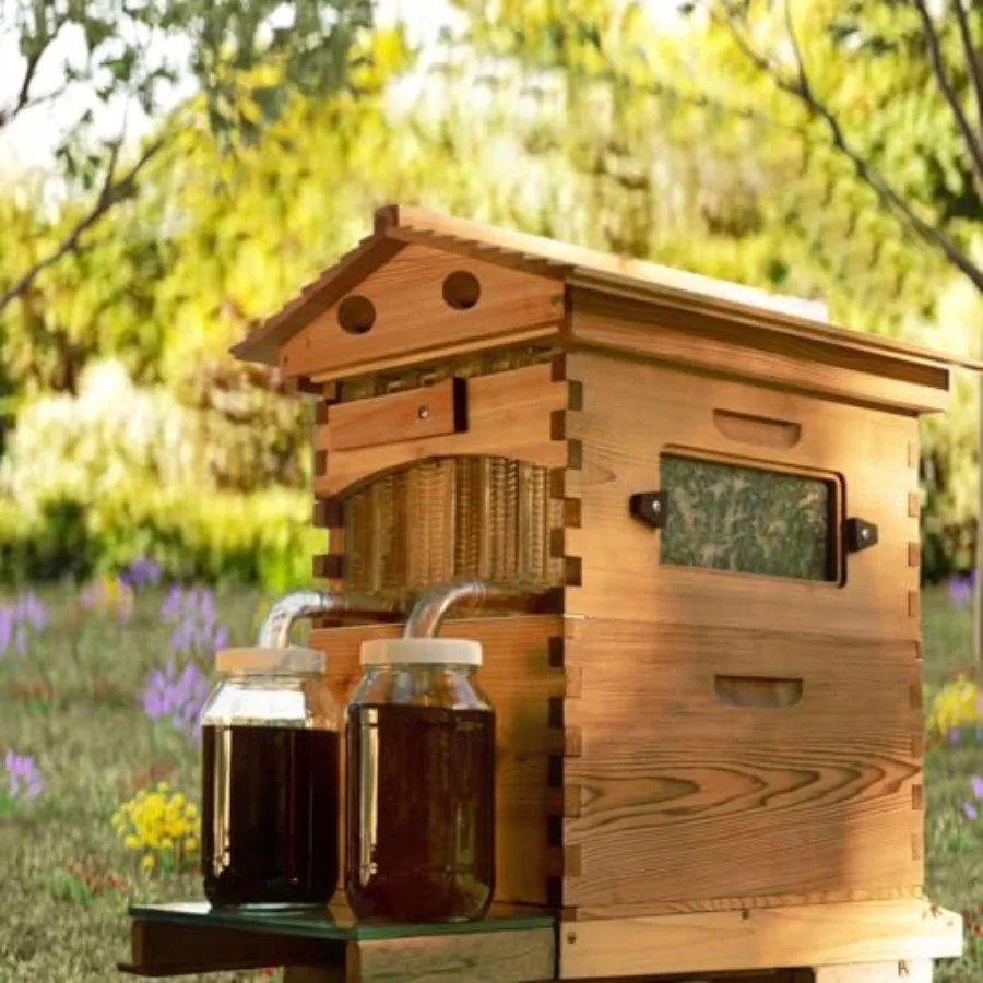 Backyard beekeeping cedar wood beehive kit with Flow Frame technology for self-harvesting honey natural finish beginner-friendl
Backyard beekeeping cedar wood beehive kit with Flow Frame technology for self-harvesting honey natural finish beginner-friendl