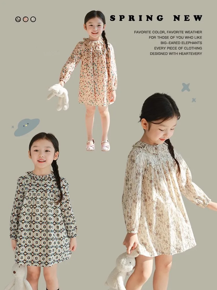 2024 Girls Floral Dress Autumn Long Sleeves Princess Dresses Flowers Printed Fashion Clothing Spring Children's Party Vestidos
2024 Girls Floral Dress Autumn Long Sleeves Princess Dresses Flowers Printed Fashion Clothing Spring Children's Party Vestidos