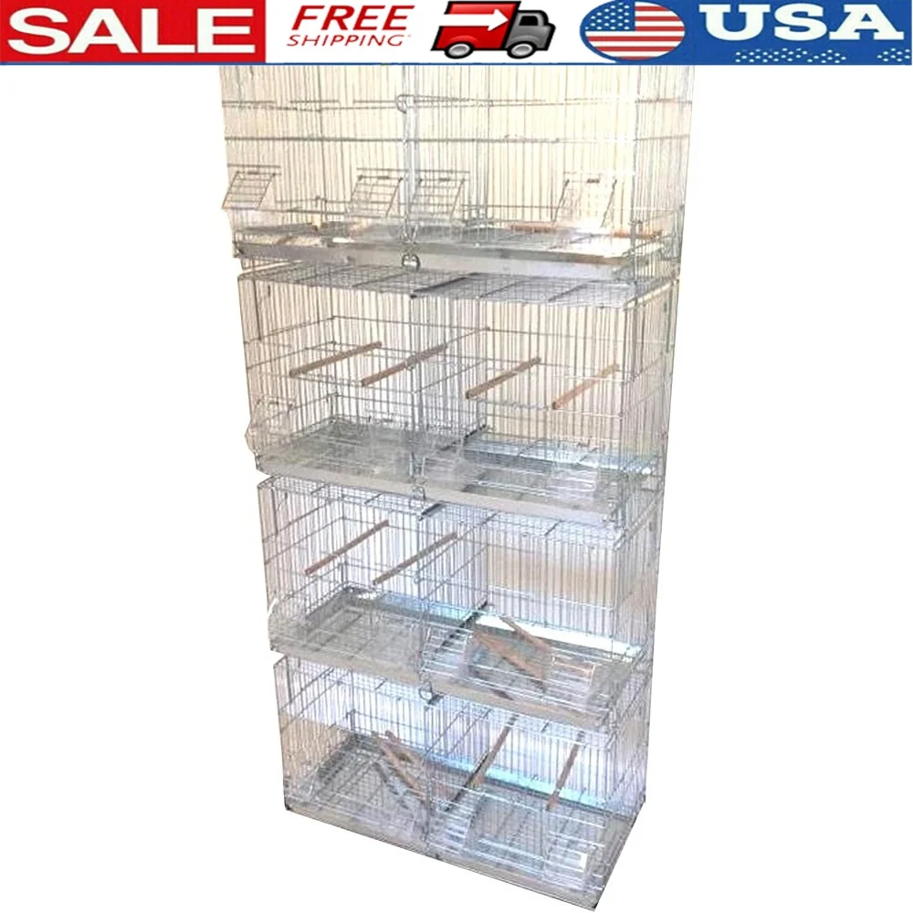 No Rust Galvanized Zinc Plated Stack Lock Double Breeder Bird Flight Cage Removable Divider Spring Lock Doors Indoor Outdoor Use
No Rust Galvanized Zinc Plated Stack Lock Double Breeder Bird Flight Cage Removable Divider Spring Lock Doors Indoor Outdoor Use