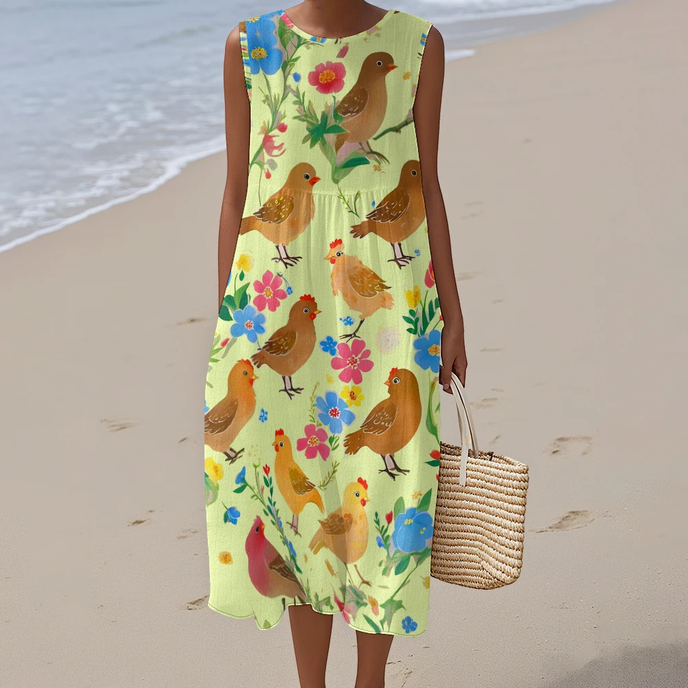 Новинка 2023 года, женское гавайское платье без рукавов, длинное платье на море в отпускном стиле с узорами серии животных, длинная юбка без рукавов
Новинка 2023 года, женское гавайское платье без рукавов, длинное платье на море в отпускном стиле с узорами серии животных, длинная юбка без рукавов