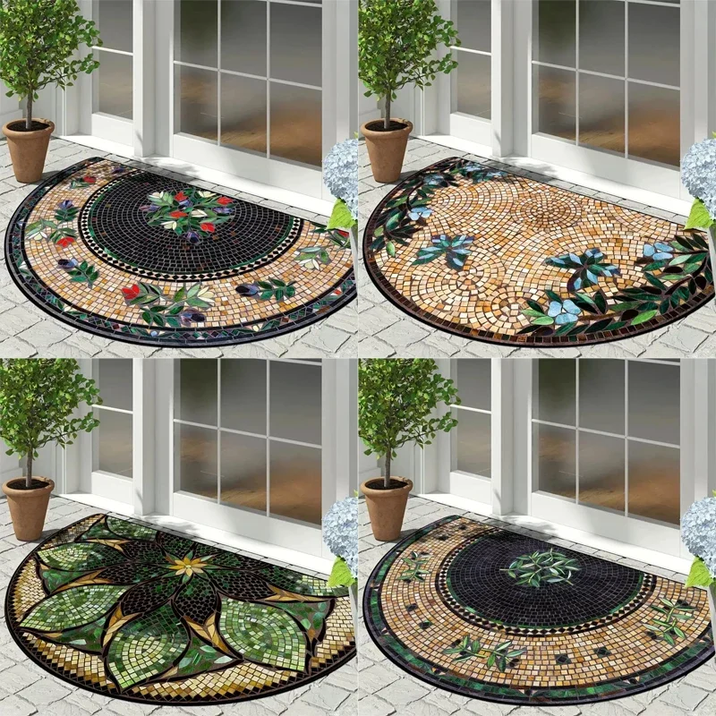 Entrance Doormat Garden Decorations Door Entry Mat Outdoor Carpets Semi-circular Rugs Home Floor Mats Tapete Entrada De Casa
Entrance Doormat Garden Decorations Door Entry Mat Outdoor Carpets Semi-circular Rugs Home Floor Mats Tapete Entrada De Casa