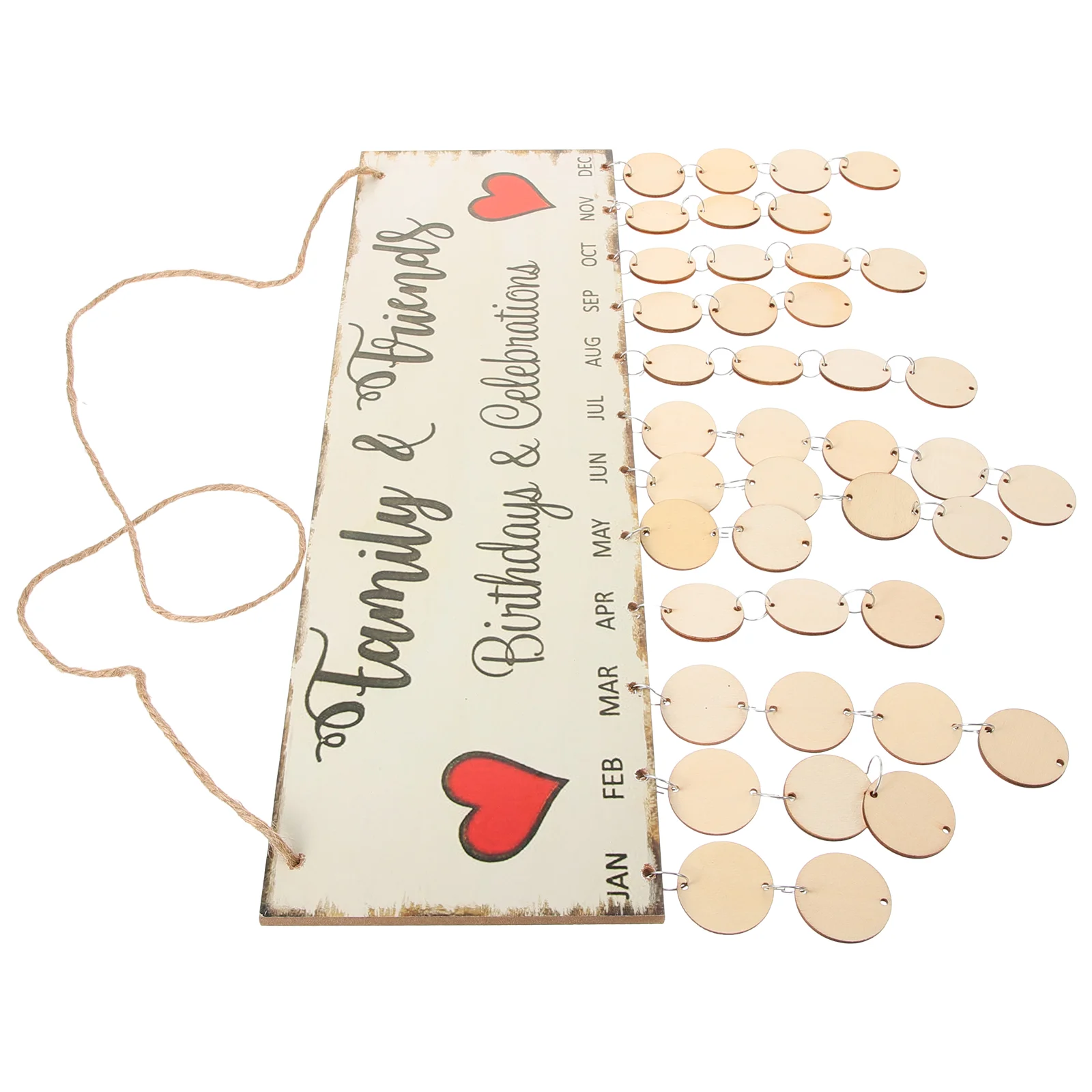 Colorful Wooden Calendar Wall Plaque Board 50 Round Discs 50 Iron 40x12x0.5cm Family Birthdays Celebrations Reminder Easy
Colorful Wooden Calendar Wall Plaque Board 50 Round Discs 50 Iron 40x12x0.5cm Family Birthdays Celebrations Reminder Easy