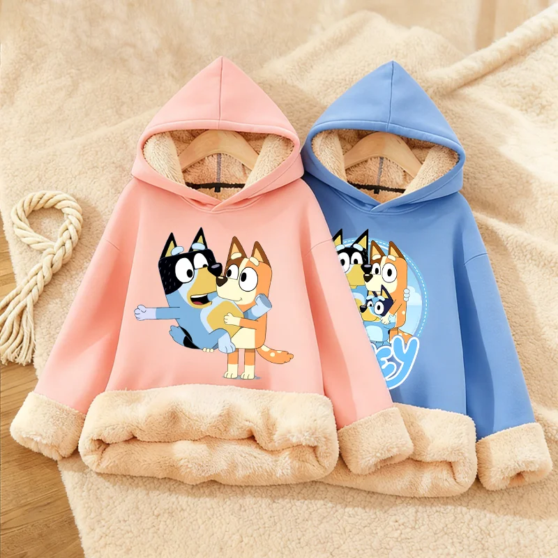 Зимняя теплая толстовка Blueye Bingo для мальчиков и девочек, с капюшоном, на флисовой подкладке, в стиле уличной моды, с милым аниме-принтом, утепленная, в стиле кавайи
Зимняя теплая толстовка Blueye Bingo для мальчиков и девочек, с капюшоном, на флисовой подкладке, в стиле уличной моды, с милым аниме-принтом, утепленная, в стиле кавайи