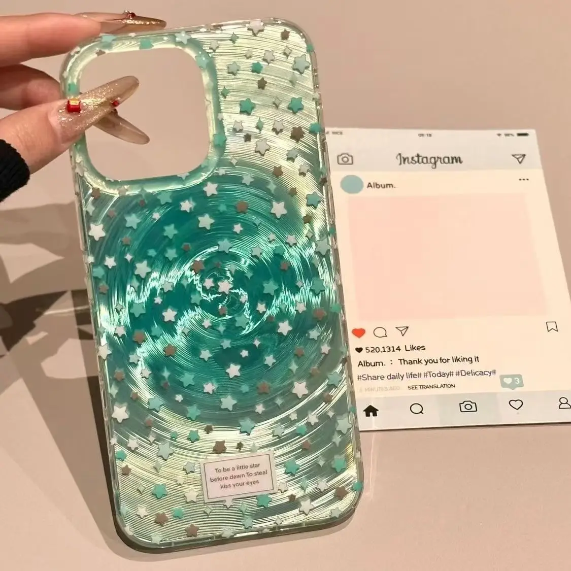 Fashionable Green Star Gradient Hard PC Phone Case Cover for iPhone 16 15 14 13 12 11 Mini Plus Pro Max Cute Gril Woman Style
Fashionable Green Star Gradient Hard PC Phone Case Cover for iPhone 16 15 14 13 12 11 Mini Plus Pro Max Cute Gril Woman Style