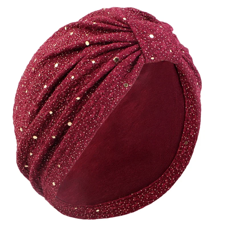 Indian Knotted Turban Sequin Headscarf Women Chemo Cap Hair Loss Head Cover Scarf Beanies Bonnet Muslim Hijab Hat Turbante Mujer
Indian Knotted Turban Sequin Headscarf Women Chemo Cap Hair Loss Head Cover Scarf Beanies Bonnet Muslim Hijab Hat Turbante Mujer