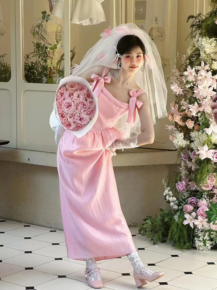 Pink Wedding Dr Princ Sle High Waist A-Line Skirt Long Dr for Engagement Registration Marriage Ceremony Date
Pink Wedding Dr Princ Sle High Waist A-Line Skirt Long Dr for Engagement Registration Marriage Ceremony Date