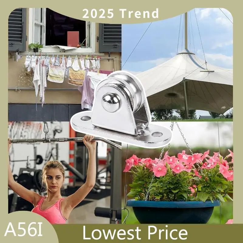 Pulley Block 1Inch Stainless Steel Mini Duplex Pulley Kit Roller Frictionless Silent Wheel Heavy Duty Fixed Pulley Kit - 1 Set
Pulley Block 1Inch Stainless Steel Mini Duplex Pulley Kit Roller Frictionless Silent Wheel Heavy Duty Fixed Pulley Kit - 1 Set