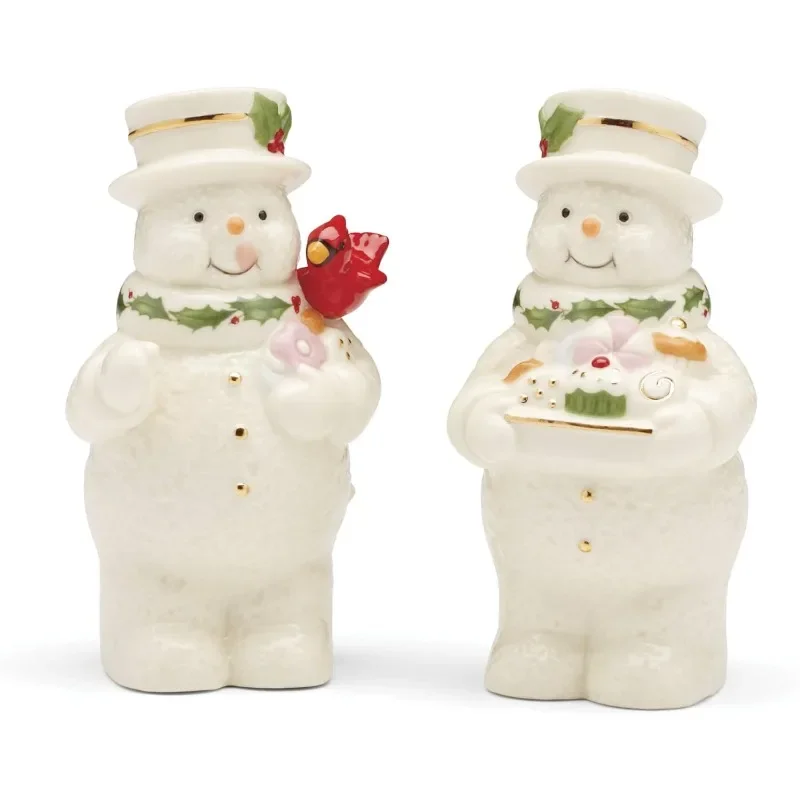 Happy Holly Days Snowmen Salt & Pepper Set, 2-Piece, Ivory, Christmas & Holiday Hosting
Happy Holly Days Snowmen Salt & Pepper Set, 2-Piece, Ivory, Christmas & Holiday Hosting