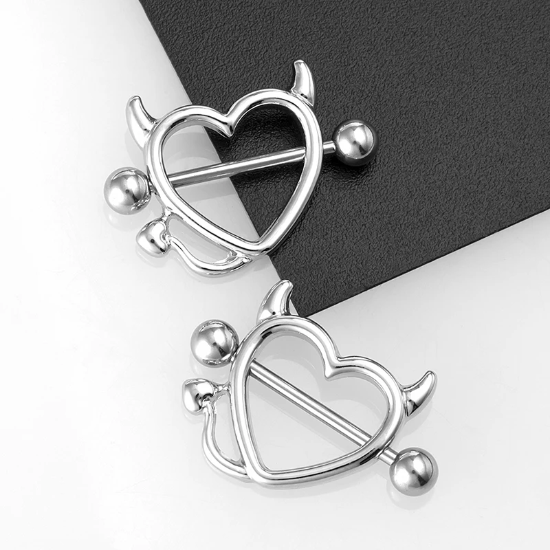 2pcs Heart Nipple Ring Piercing Stainless Steel Bar for Women Breast Jewelry Sexy Adult Game Nipple Rings Shield Cover Barbell
2pcs Heart Nipple Ring Piercing Stainless Steel Bar for Women Breast Jewelry Sexy Adult Game Nipple Rings Shield Cover Barbell