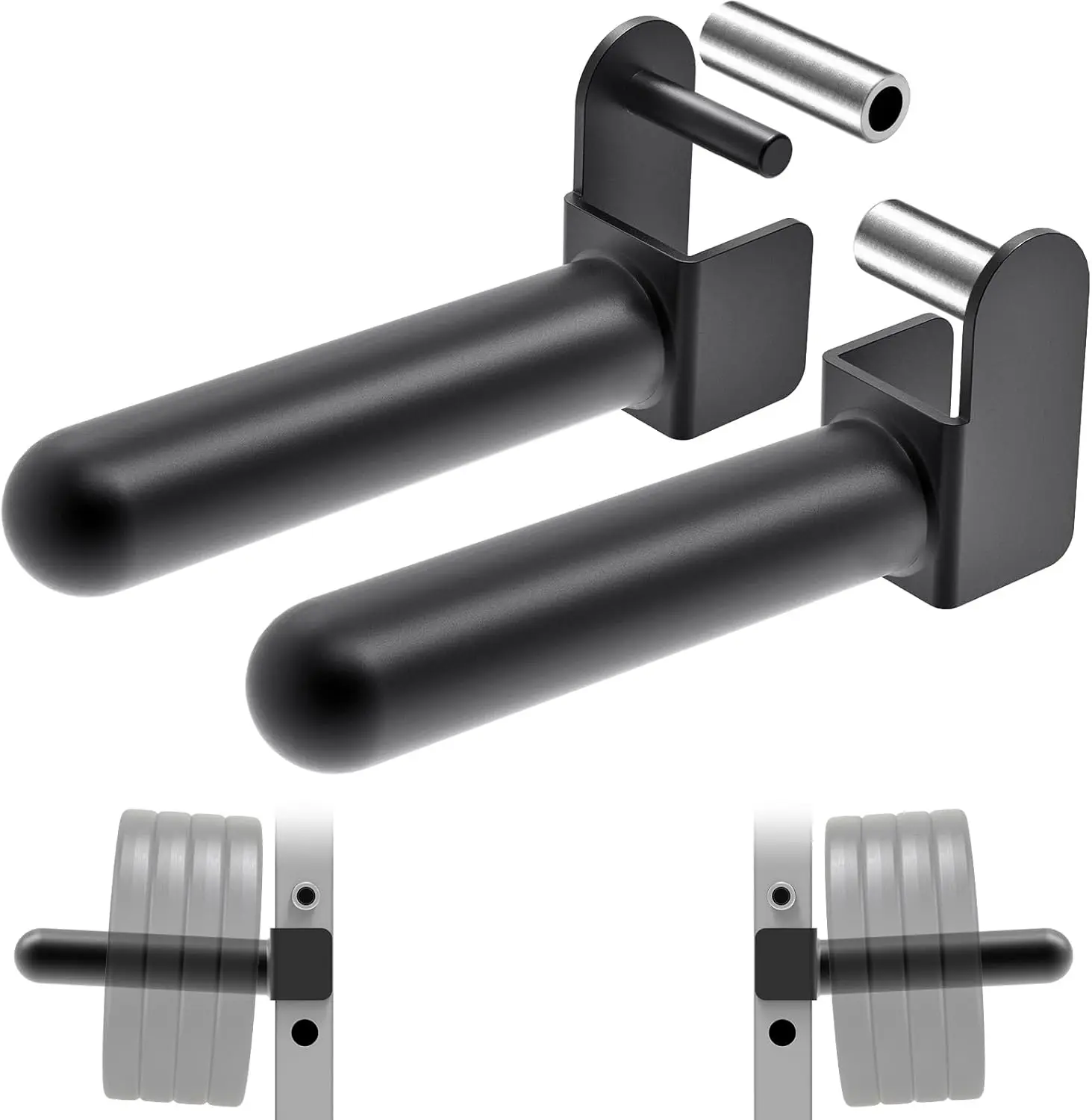 Weight Plate Holder for Power Racks - Fits 1-inch or 2-inch Plates - Set of 2
Weight Plate Holder for Power Racks - Fits 1-inch or 2-inch Plates - Set of 2