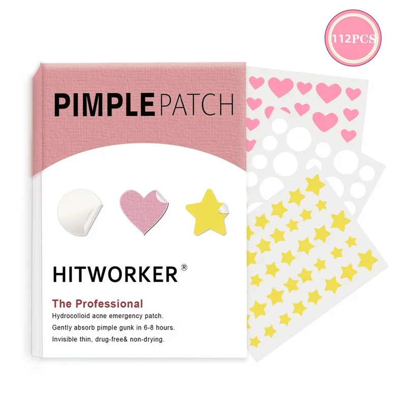 112pcsHydrocolloid Acne Patch Repair Acne Cleansing Invisible Breathable Waterproof Acne Cleansing Concealer Fade Clean
112pcsHydrocolloid Acne Patch Repair Acne Cleansing Invisible Breathable Waterproof Acne Cleansing Concealer Fade Clean