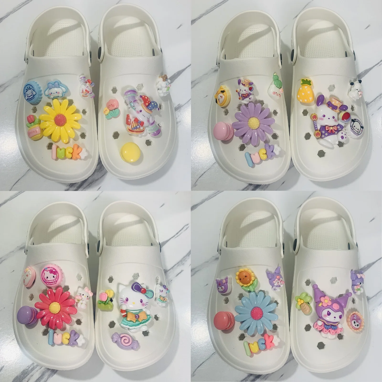 Sanrio Hello Kitty Shoe Accessories Cute Anime Melody Cinnamon Dog Culomi 3D Resin Shoe Flower Kids Holiday Gifts
Sanrio Hello Kitty Shoe Accessories Cute Anime Melody Cinnamon Dog Culomi 3D Resin Shoe Flower Kids Holiday Gifts
