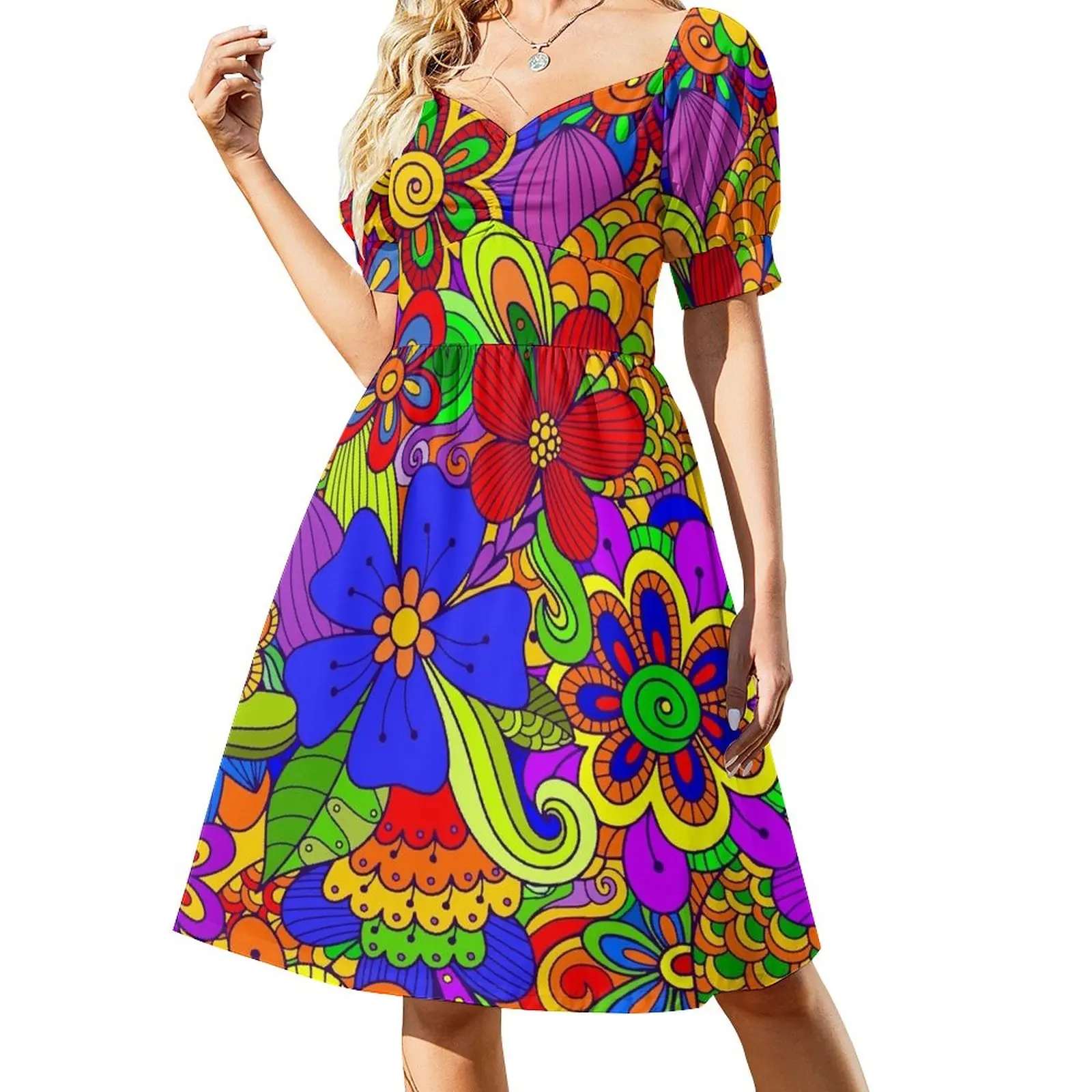 Beautiful Flower Power Colorful Graphic Design Dress cocktail dresses chic and elegant woman dress Female dress
Beautiful Flower Power Colorful Graphic Design Dress cocktail dresses chic and elegant woman dress Female dress