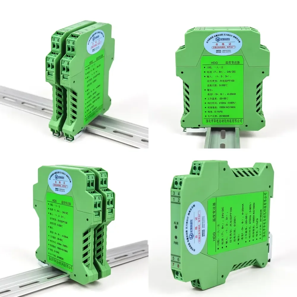 Analog signal 4-20ma Pt100 Converter 1 in 2 Out Thermal Resistance signal Isolator
Analog signal 4-20ma Pt100 Converter 1 in 2 Out Thermal Resistance signal Isolator