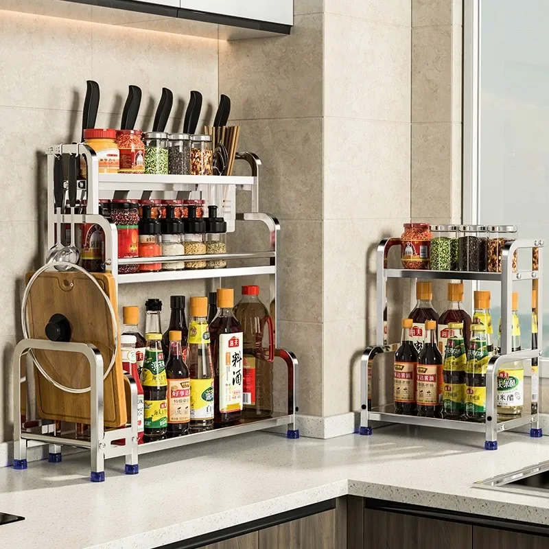 New Kitchen Rack Chopsticks Barrel Seasoning Bottle Stainless Steel Storage Rack Countertop Knife Holder Kitchen Supplies Sifter
New Kitchen Rack Chopsticks Barrel Seasoning Bottle Stainless Steel Storage Rack Countertop Knife Holder Kitchen Supplies Sifter