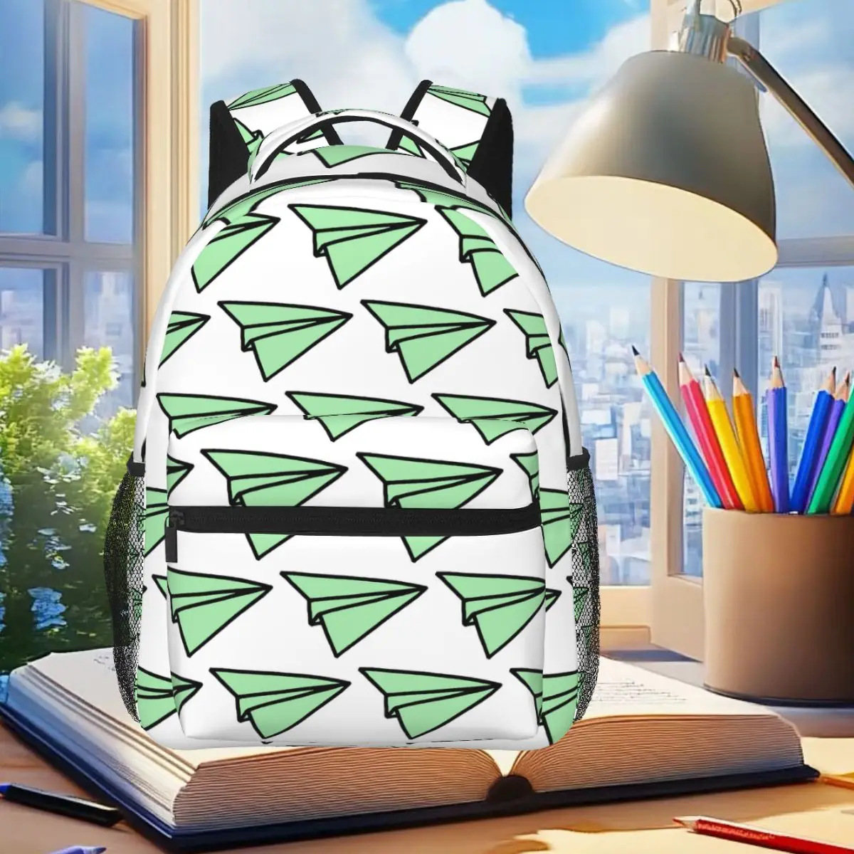 Green Paper Airplane Backpack Student Boys Girls BookBag Children School Bag Laptop Shoulder Bags for Men Women
Green Paper Airplane Backpack Student Boys Girls BookBag Children School Bag Laptop Shoulder Bags for Men Women