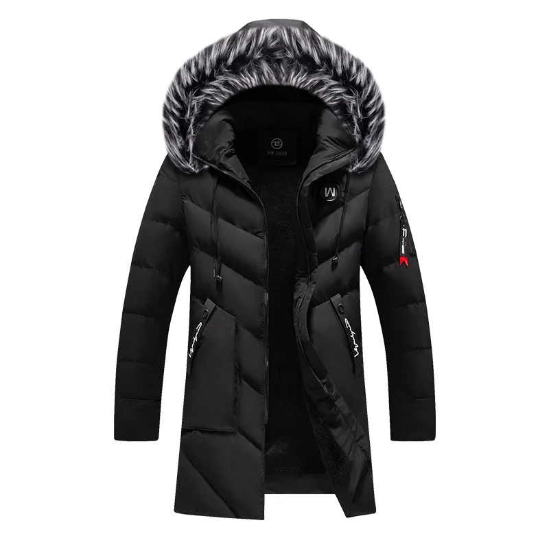 Male Solid Cotton Outwear Coats Men's Thick Fleece Winter Jacket Fashion Fur Hooded Warm Cooton Parka Windbreaker Plus Size 7XL
Male Solid Cotton Outwear Coats Men's Thick Fleece Winter Jacket Fashion Fur Hooded Warm Cooton Parka Windbreaker Plus Size 7XL