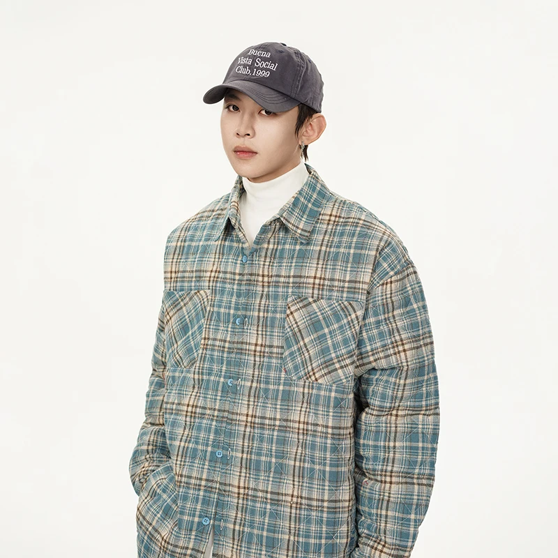 Autumn Winter Men Streetwear Fashion Loose Casual Oversize Plaid Cotton-padded Shirt Style Parkas Jacket Campus Couple Coat
Autumn Winter Men Streetwear Fashion Loose Casual Oversize Plaid Cotton-padded Shirt Style Parkas Jacket Campus Couple Coat