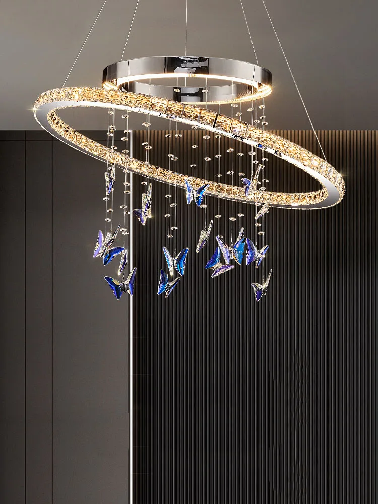 Postmodern Luxury Butterfly Crystal Pendant light Nordic Living room Dining room LED Chandelier Bedroom bar Creative Chandelier
Postmodern Luxury Butterfly Crystal Pendant light Nordic Living room Dining room LED Chandelier Bedroom bar Creative Chandelier