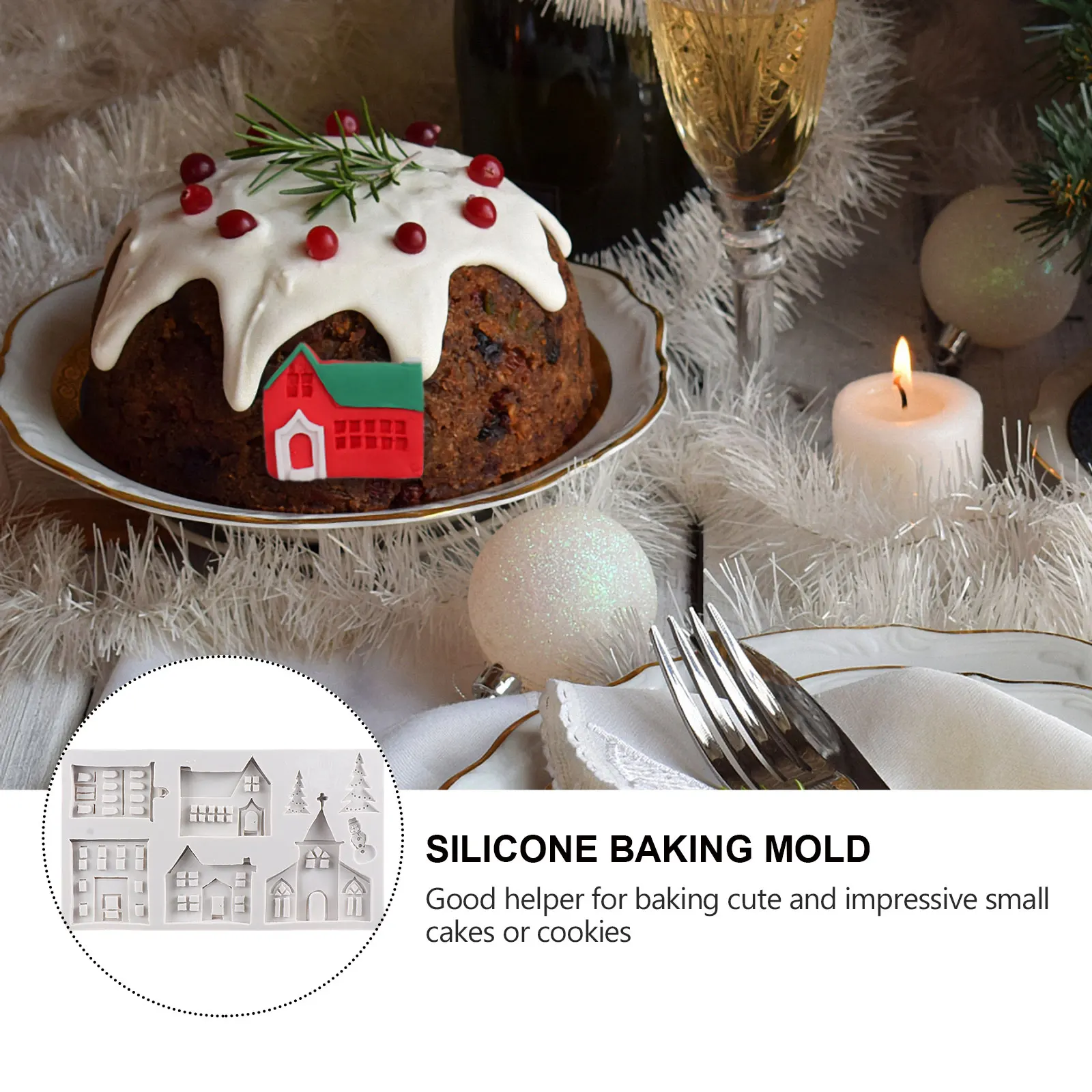 Food Grade Silicone Baking Mold Christmas Shaped Chocolate Diy Mold Easy Clean Dessert Tool Home Kitchen Use
Food Grade Silicone Baking Mold Christmas Shaped Chocolate Diy Mold Easy Clean Dessert Tool Home Kitchen Use
