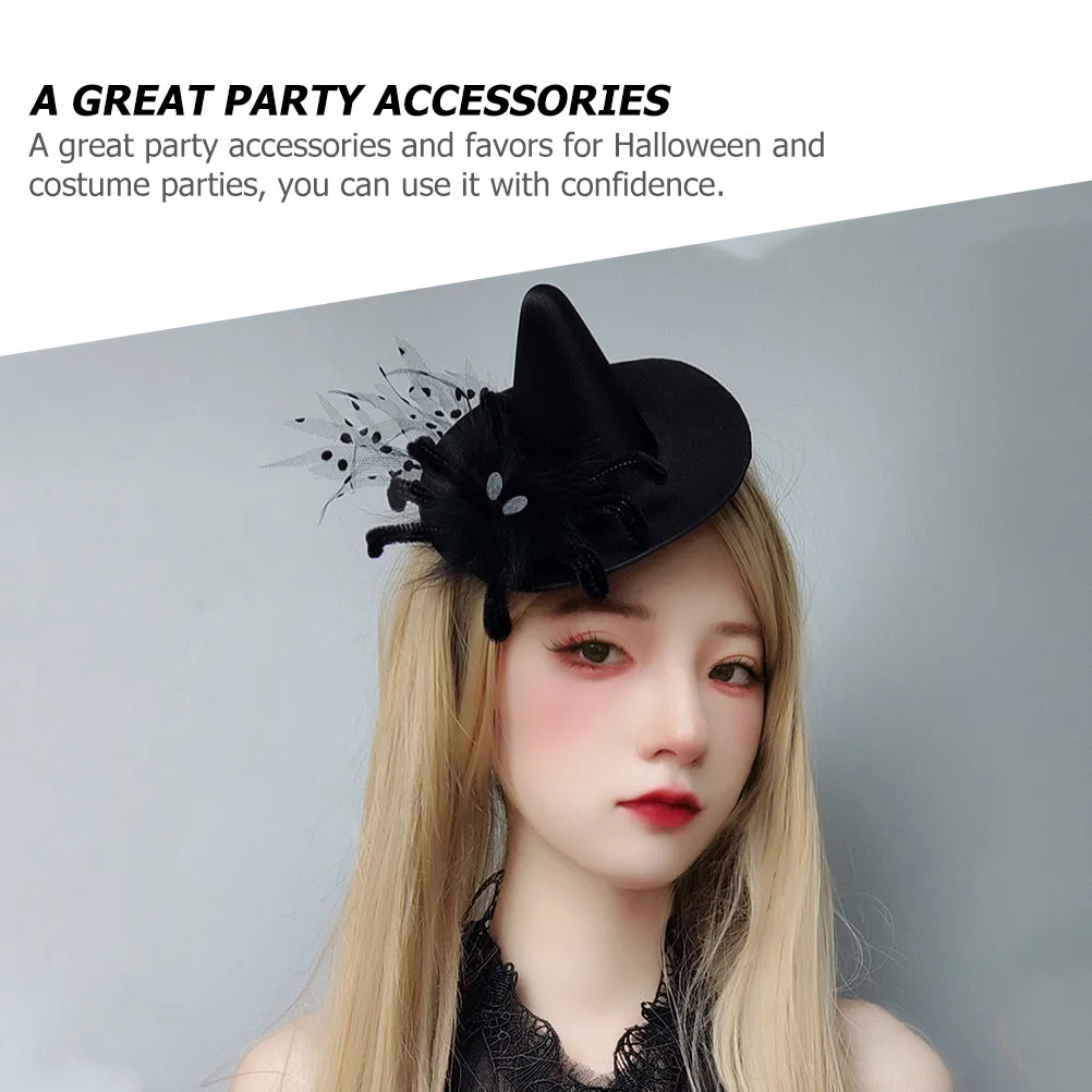 1pc Formal Dress Hairpin Decor Women Headpiece Gauze Hat Spider Witch Headdress Costume Party Accessory Halloween Decoration
1pc Formal Dress Hairpin Decor Women Headpiece Gauze Hat Spider Witch Headdress Costume Party Accessory Halloween Decoration