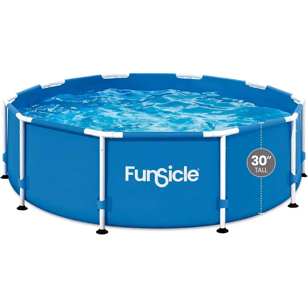 10' x 30 Round Above Ground Pool with 400 GPH Filter Pump and AutoSkimmer
10' x 30 Round Above Ground Pool with 400 GPH Filter Pump and AutoSkimmer