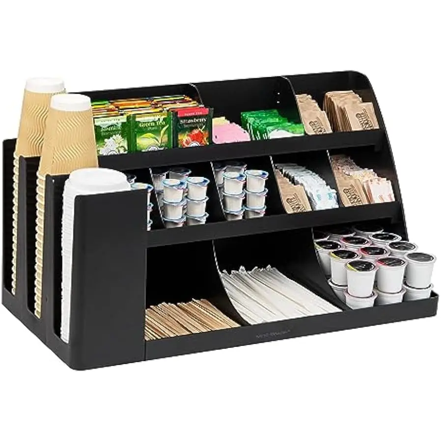 Mind Reader Cup and Condiment Station, Countertop Organizer, Coffee Bar, Kitchen, Stirrers, Black
Mind Reader Cup and Condiment Station, Countertop Organizer, Coffee Bar, Kitchen, Stirrers, Black