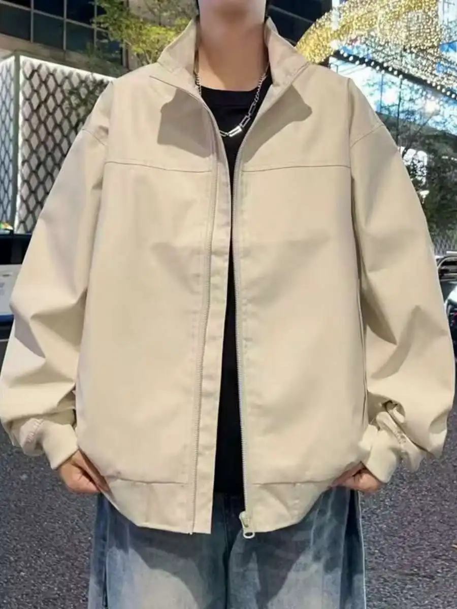 New American Sle Workwear Stand Collar Jaet Spring Autumn Trendy Color Loose Fit Flight Coat for Youth Polyester Fiber
New American Sle Workwear Stand Collar Jaet Spring Autumn Trendy Color Loose Fit Flight Coat for Youth Polyester Fiber