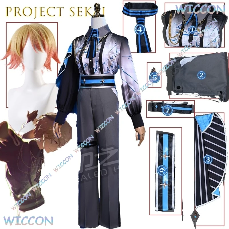 Project Sekai PJSK Tenmasa Cosplay Suit Anime Male Stage Costume Red Black Jacket Pants Set Stylish Performance Outfit Halloween
Project Sekai PJSK Tenmasa Cosplay Suit Anime Male Stage Costume Red Black Jacket Pants Set Stylish Performance Outfit Halloween