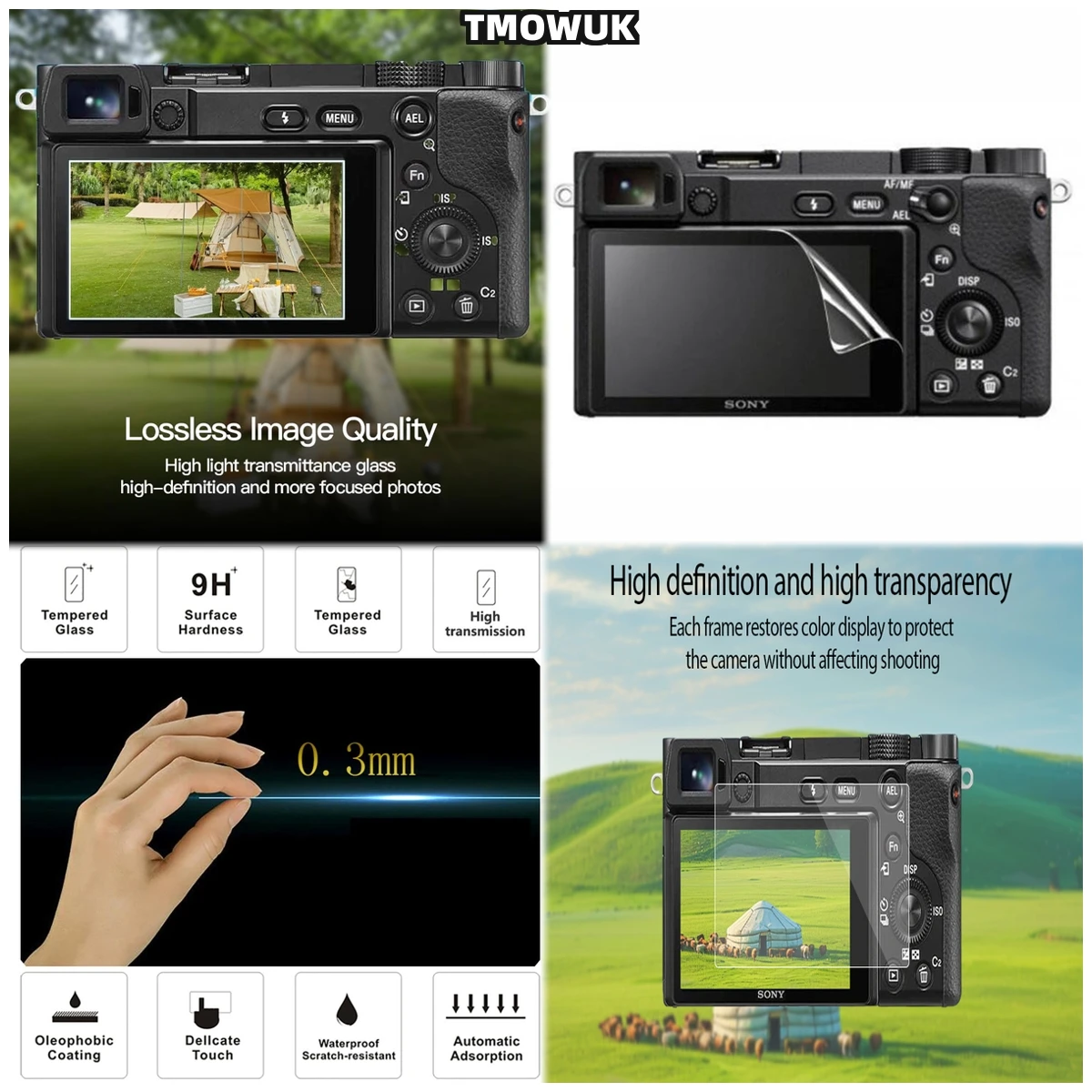 Tempered Glass Screen Film Protection Cover For Sony Alpha A6600 A6000 A6100 A6300 A6400 A5000 NEX-7/6/5/5N/5T/5R/3
Tempered Glass Screen Film Protection Cover For Sony Alpha A6600 A6000 A6100 A6300 A6400 A5000 NEX-7/6/5/5N/5T/5R/3