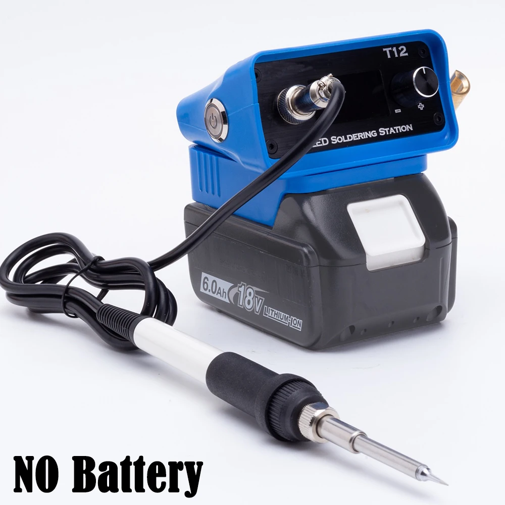 Cordless OLED T12 Soldering Iron Station For Makita 18V Lithium Battery Soldering Station Iron DIY (Battery Not Included)
Cordless OLED T12 Soldering Iron Station For Makita 18V Lithium Battery Soldering Station Iron DIY (Battery Not Included)