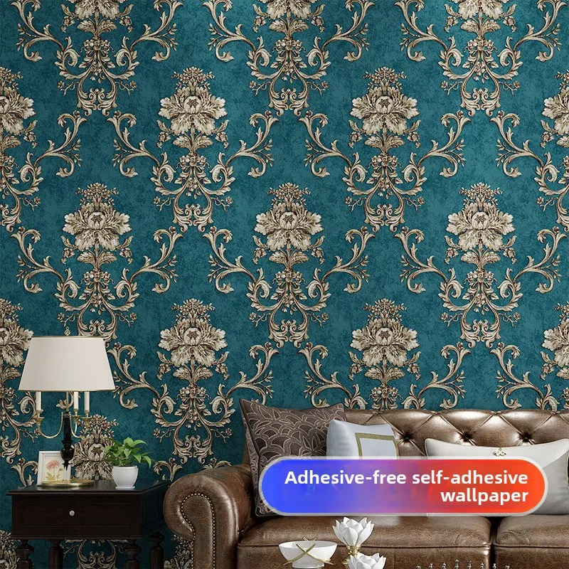 Роскошные ретро-тисненые нетканые ткани в европейском стиле, наклейки для спальни, гостиной, ТВ-фона, стены, самоклеящиеся обои
Роскошные ретро-тисненые нетканые ткани в европейском стиле, наклейки для спальни, гостиной, ТВ-фона, стены, самоклеящиеся обои