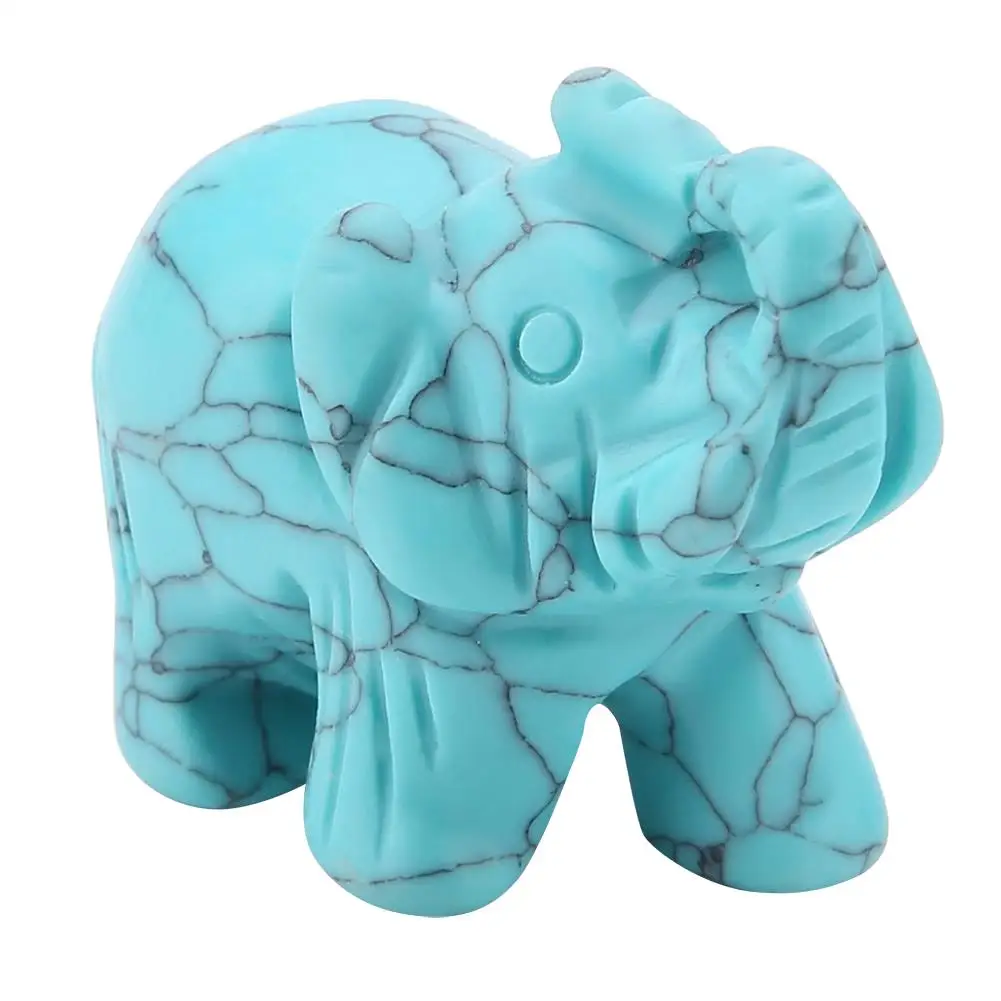 1.5inch Handcrafted Natural Stone Elephant Figurine - Unique Crystal Home Decor Accent
1.5inch Handcrafted Natural Stone Elephant Figurine - Unique Crystal Home Decor Accent