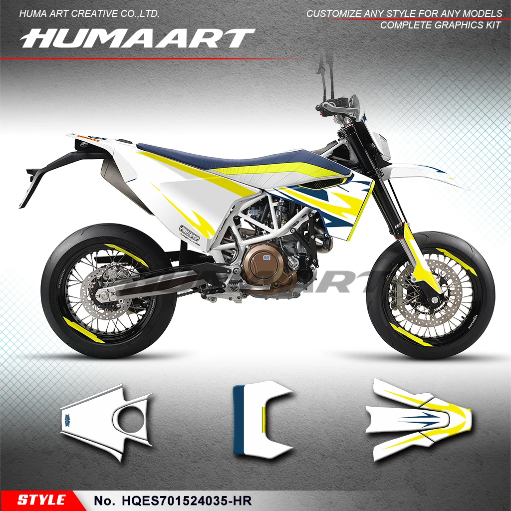 HUMAART Sticker MX полный виниловый Custom графическая наклейка Kit для Husqvarna Enduro Supermoto 701 2015-2024, HQES701524035-HR
HUMAART Sticker MX полный виниловый Custom графическая наклейка Kit для Husqvarna Enduro Supermoto 701 2015-2024, HQES701524035-HR