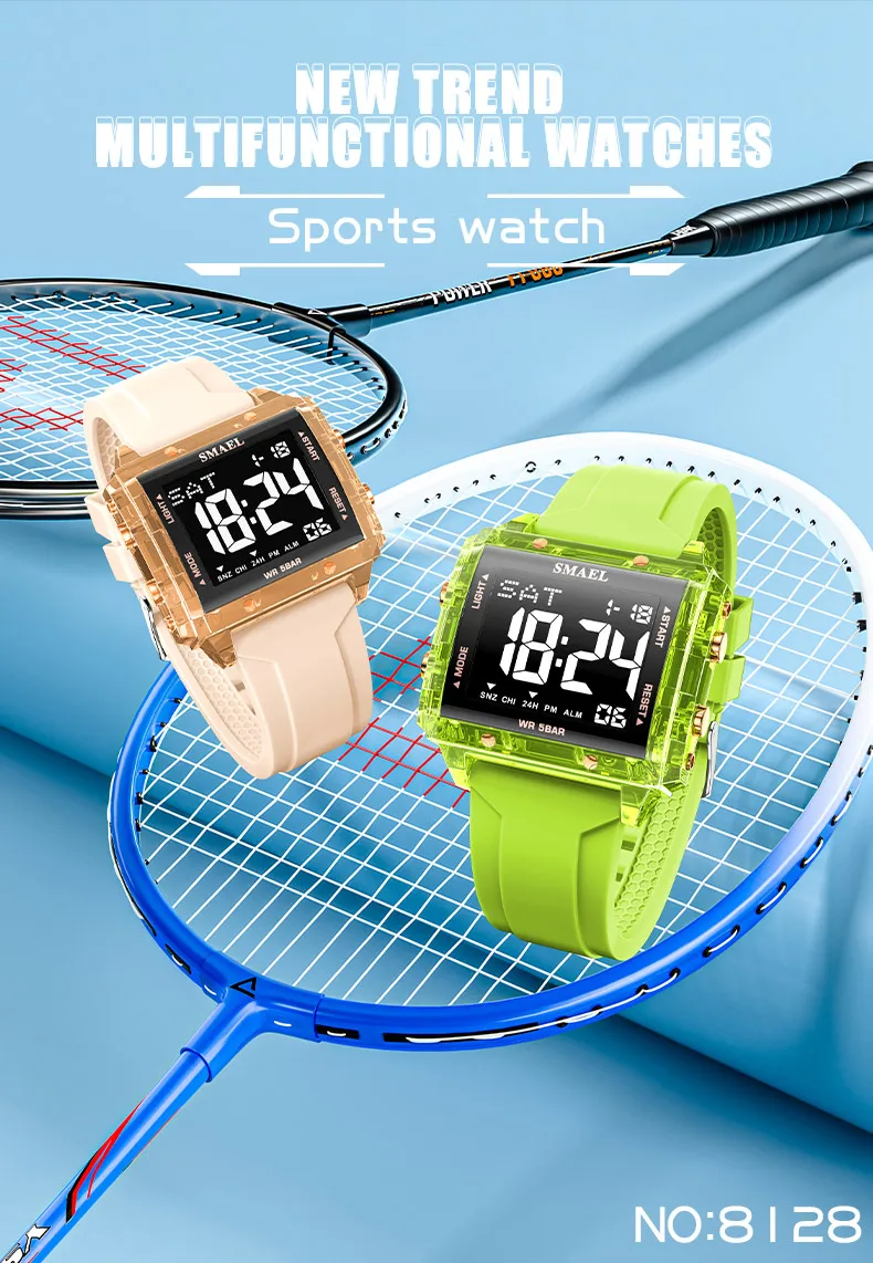 SMAEL 8128 Men's Analog Digital Dual Display Sport Watch - 50M Waterproof LED Backlight Alarm Stopwatch Chronograph Shock Resist
SMAEL 8128 Men's Analog Digital Dual Display Sport Watch - 50M Waterproof LED Backlight Alarm Stopwatch Chronograph Shock Resist
