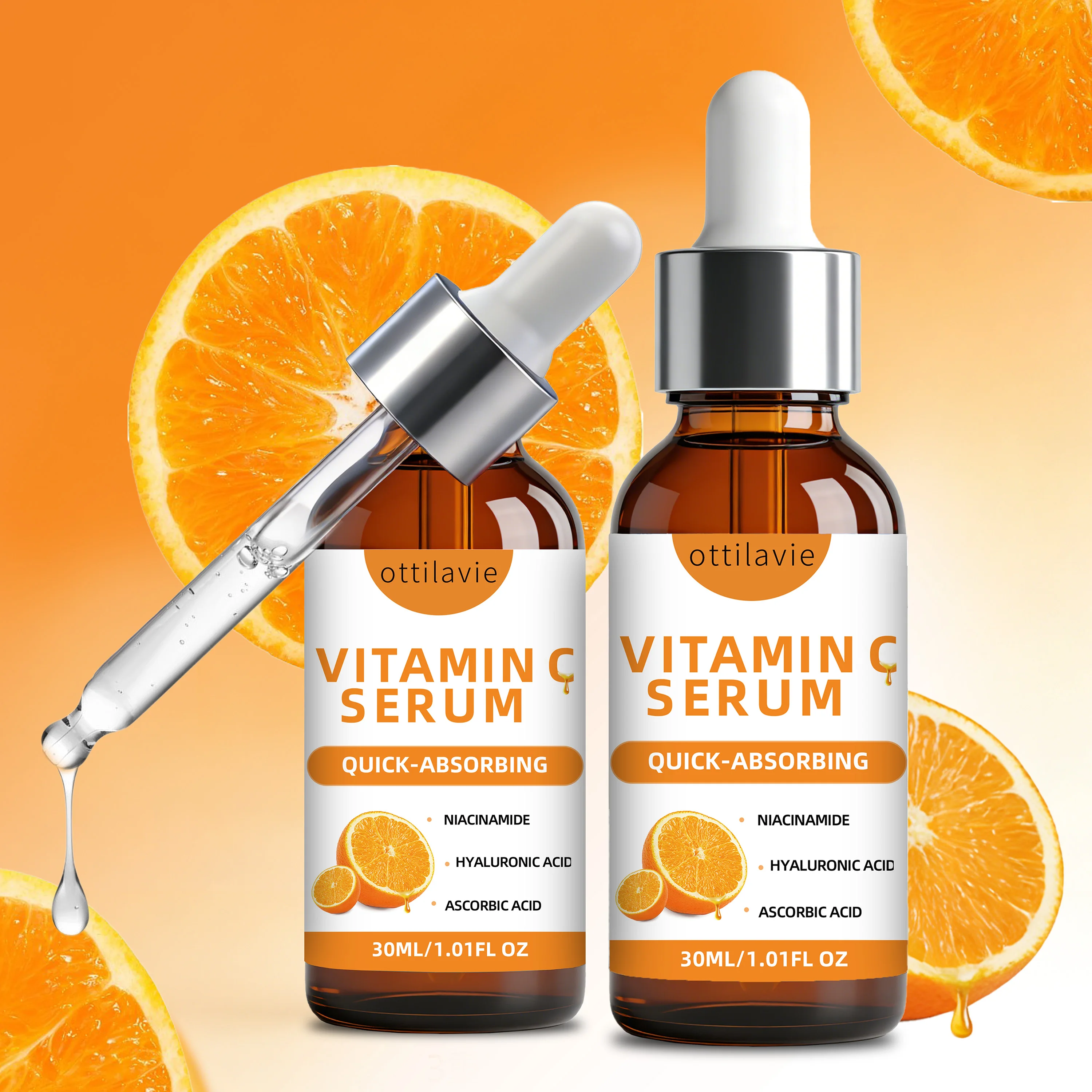 2 шт. сыворотки с витамином С Ottilavie — глубоко увлажняющая эссенция, подтягивающая и укрепляющая кожу, легкая, нежирная, унисекс, для всех типов кожи
2 шт. сыворотки с витамином С Ottilavie — глубоко увлажняющая эссенция, подтягивающая и укрепляющая кожу, легкая, нежирная, унисекс, для всех типов кожи