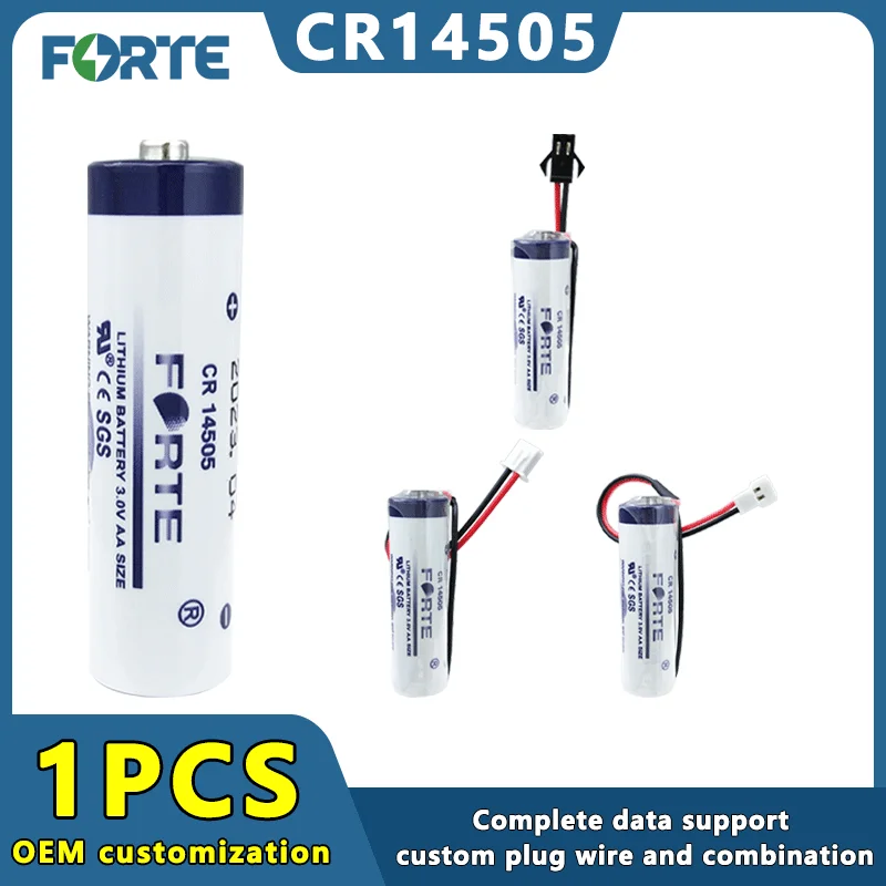 Forte CR14505 3V AA Size Not Rechargeable Lithium Battery Suitable For Water Meter Smoke Alarm Temperature Detector LoT Device
Forte CR14505 3V AA Size Not Rechargeable Lithium Battery Suitable For Water Meter Smoke Alarm Temperature Detector LoT Device
