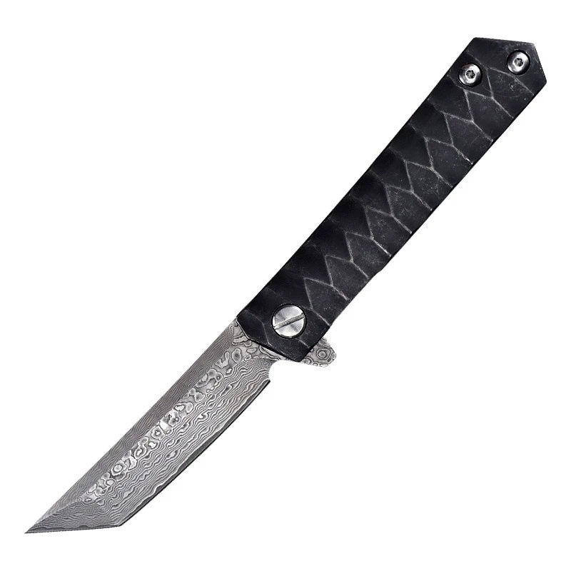 Damascus blade steel handle folding knife jungle hunting tactical survival pocket kitchen knife wilderness camping EDC tool
Damascus blade steel handle folding knife jungle hunting tactical survival pocket kitchen knife wilderness camping EDC tool