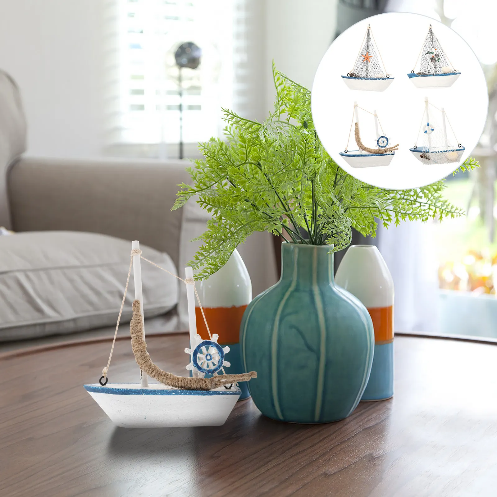 4Pcs Sailboat Wooden Nautical Decoration Elegant Small Sailing Boat Home Office Festival Birthday Wedding Decor
4Pcs Sailboat Wooden Nautical Decoration Elegant Small Sailing Boat Home Office Festival Birthday Wedding Decor